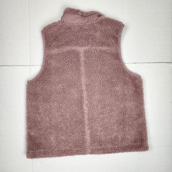 Madewell Blush Sherpa Vest Faux-Shearling Vest Size XL - Picture 10 of 16